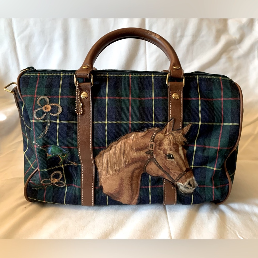Vintage Keds Canvas Plaid Handbag